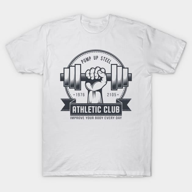 Gym logo in vintage style T-Shirt by Agor2012